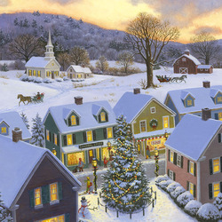 Jigsaw puzzle: Christmas in the city