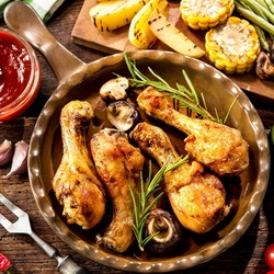 Jigsaw puzzle: Baked chicken