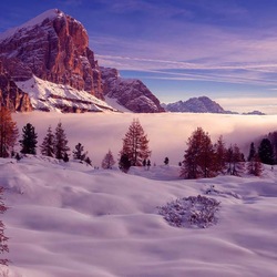 Jigsaw puzzle: Mountains in winter