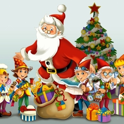 Jigsaw puzzle: Santa and the gnomes