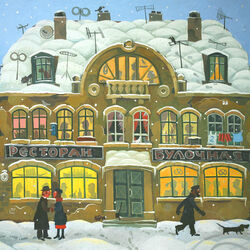 Jigsaw puzzle: On the winter street