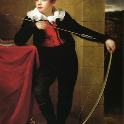 Jigsaw puzzle: Boy with bow