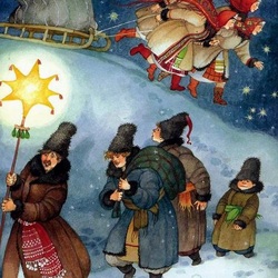 Jigsaw puzzle: The carol has come - open the gate!