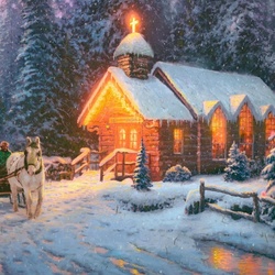Jigsaw puzzle: Christmas chapel