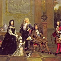 Jigsaw puzzle: Portrait of Louis XIV with his family