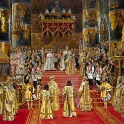 Jigsaw puzzle: Coronation of Emperor Alexander III and Empress Maria Feodorovna
