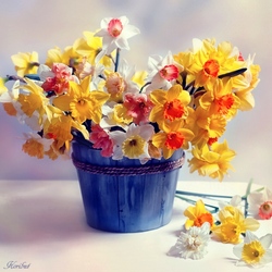 Jigsaw puzzle: Daffodil bucket
