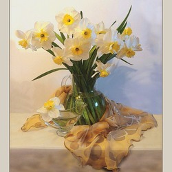 Jigsaw puzzle: Daffodil bouquet