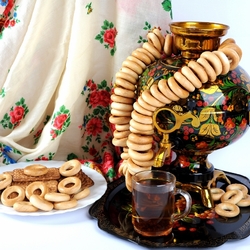 Jigsaw puzzle: Tea with bagels