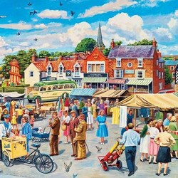 Jigsaw puzzle: Market on the square
