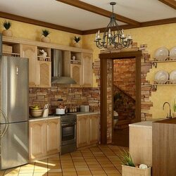 Jigsaw puzzle: Old style kitchen in a niche