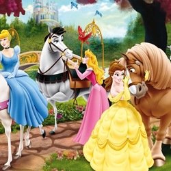 Jigsaw puzzle: Princesses on horseback