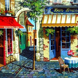 Jigsaw puzzle: Cafe in Provence