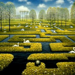 Jigsaw puzzle: Spring maze