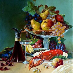 Jigsaw puzzle: Still life with lobster
