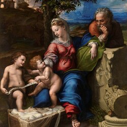 Jigsaw puzzle: Holy family under the oak