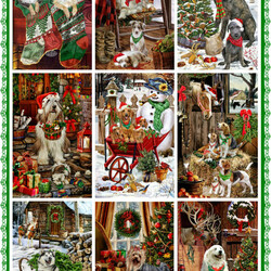 Jigsaw puzzle: New year dogs