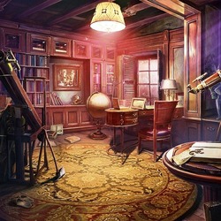 Jigsaw puzzle: Astronomer's room