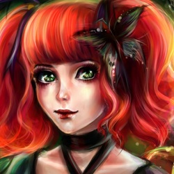 Jigsaw puzzle: Red-haired girl