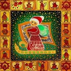 Jigsaw puzzle: New year angels