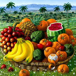 Jigsaw puzzle: Exotic fruits