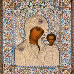 Jigsaw puzzle: Icon of the Kazan Mother of God