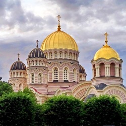 Jigsaw puzzle: Cathedral of the Nativity of Christ in Riga