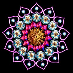 Jigsaw puzzle: Mandala of hearts