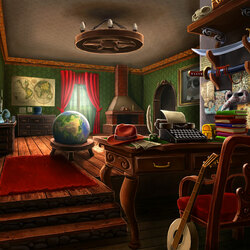 Jigsaw puzzle: Traveler's office