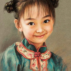 Jigsaw puzzle: Young chinese woman