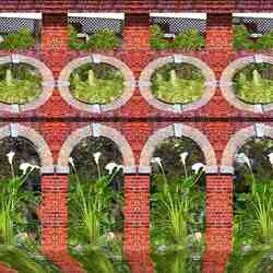 Jigsaw puzzle: Flowers in the arches