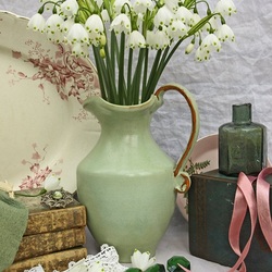 Jigsaw puzzle: Bouquet of snowdrops