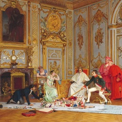 Jigsaw puzzle: Preparations for the coronation of Napoleon