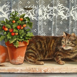 Jigsaw puzzle: Cats on the window