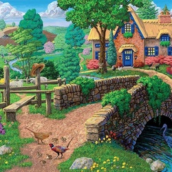 Jigsaw puzzle: Country idyll