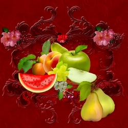 Jigsaw puzzle: Fruits and flowers