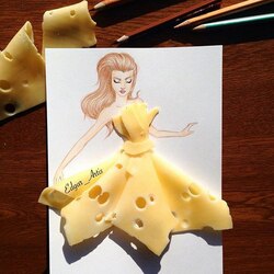 Jigsaw puzzle: Cheese dress