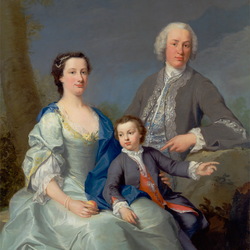 Jigsaw puzzle: Sir Robert and Lady Smith with their son