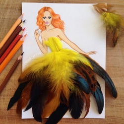 Jigsaw puzzle: In yellow feathers