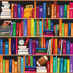 Jigsaw puzzle: Bookshelves