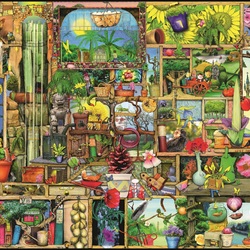 Jigsaw puzzle: Gardener's closet