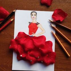 Jigsaw puzzle: Of red roses