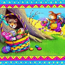 Jigsaw puzzle: Postcard for Easter