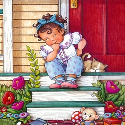 Jigsaw puzzle: On the porch