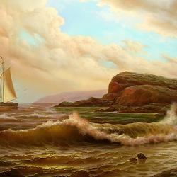 Jigsaw puzzle: Lonely sail