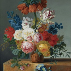 Jigsaw puzzle: Bouquet of flowers in a vase