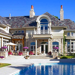 Jigsaw puzzle: House with pool