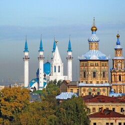 Jigsaw puzzle: View of Kazan from above