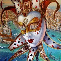 Jigsaw puzzle: venecian mask