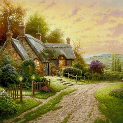 Jigsaw puzzle: House by the road